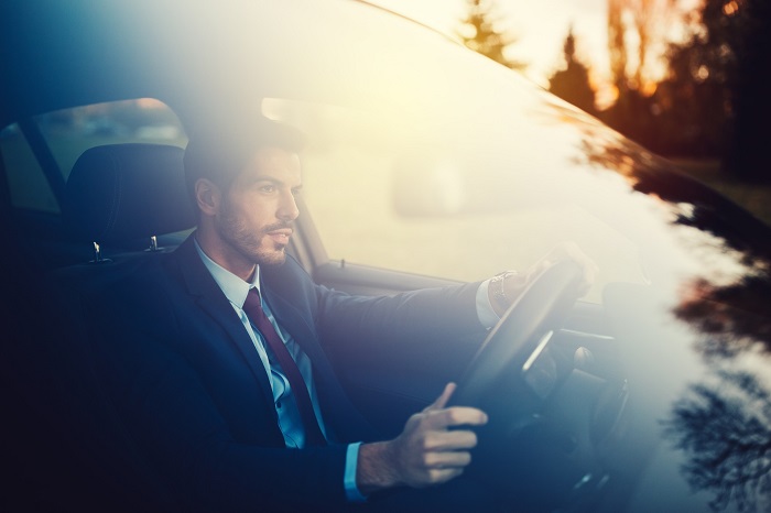 Businessman Driving